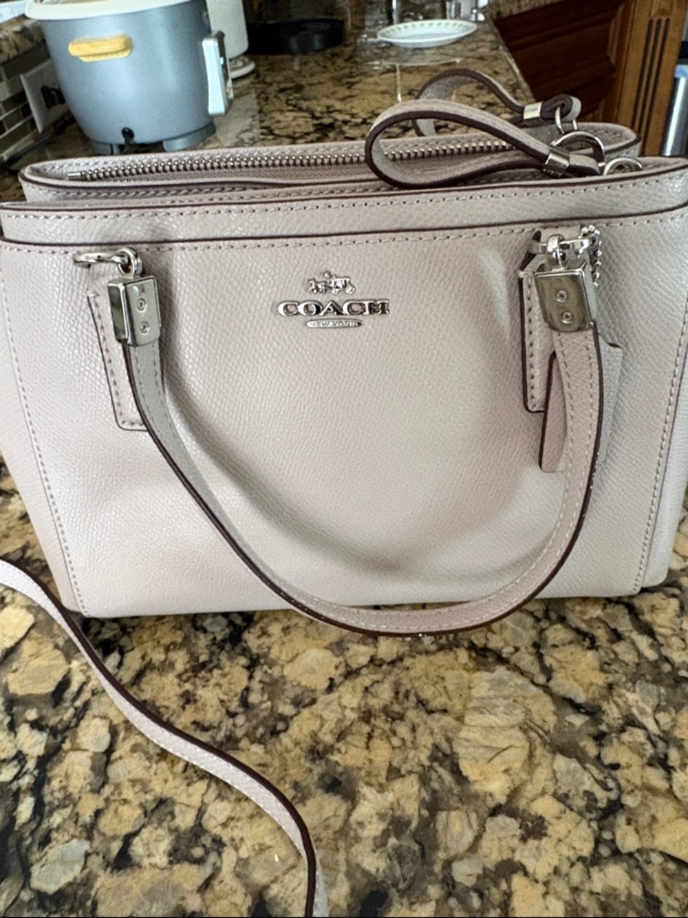 Coach Dusty Mauve Leather Satchel - Picture 6 of 6